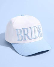 "Something Blue" Bride Embroidered Hat